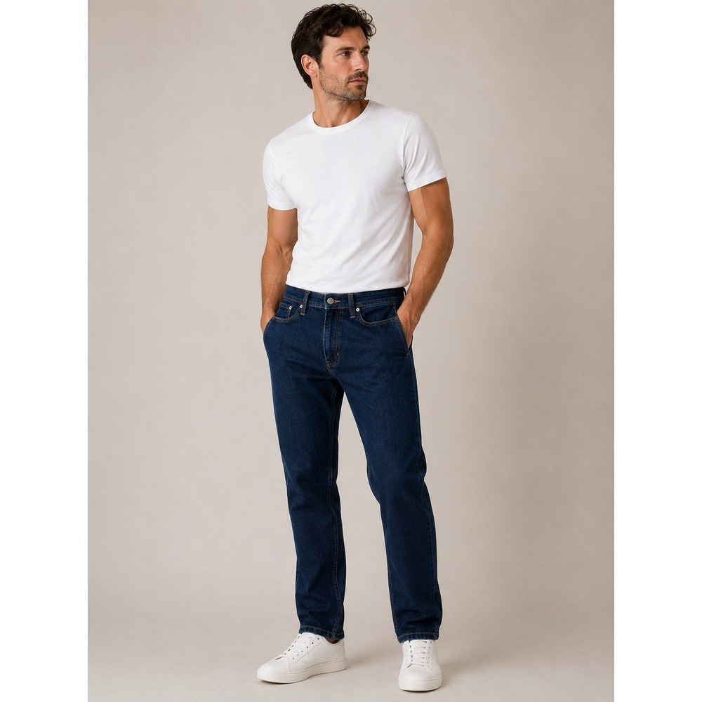 DUER Lux Relaxed Taper Jeans Men's 28X32 Dark Wash Stretch Performance